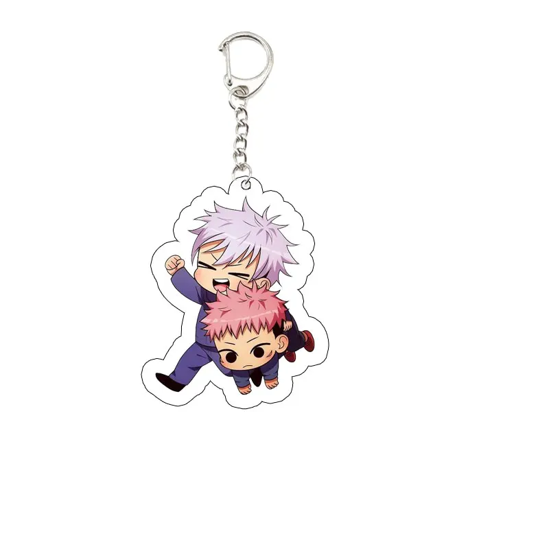 Anime Jujutsu Kaisen Key Chain Key Ring jjk Keychain for Accessories Bag  Acrylic Pendant Geto Gojo Keyring Chains Jewelry Gifts