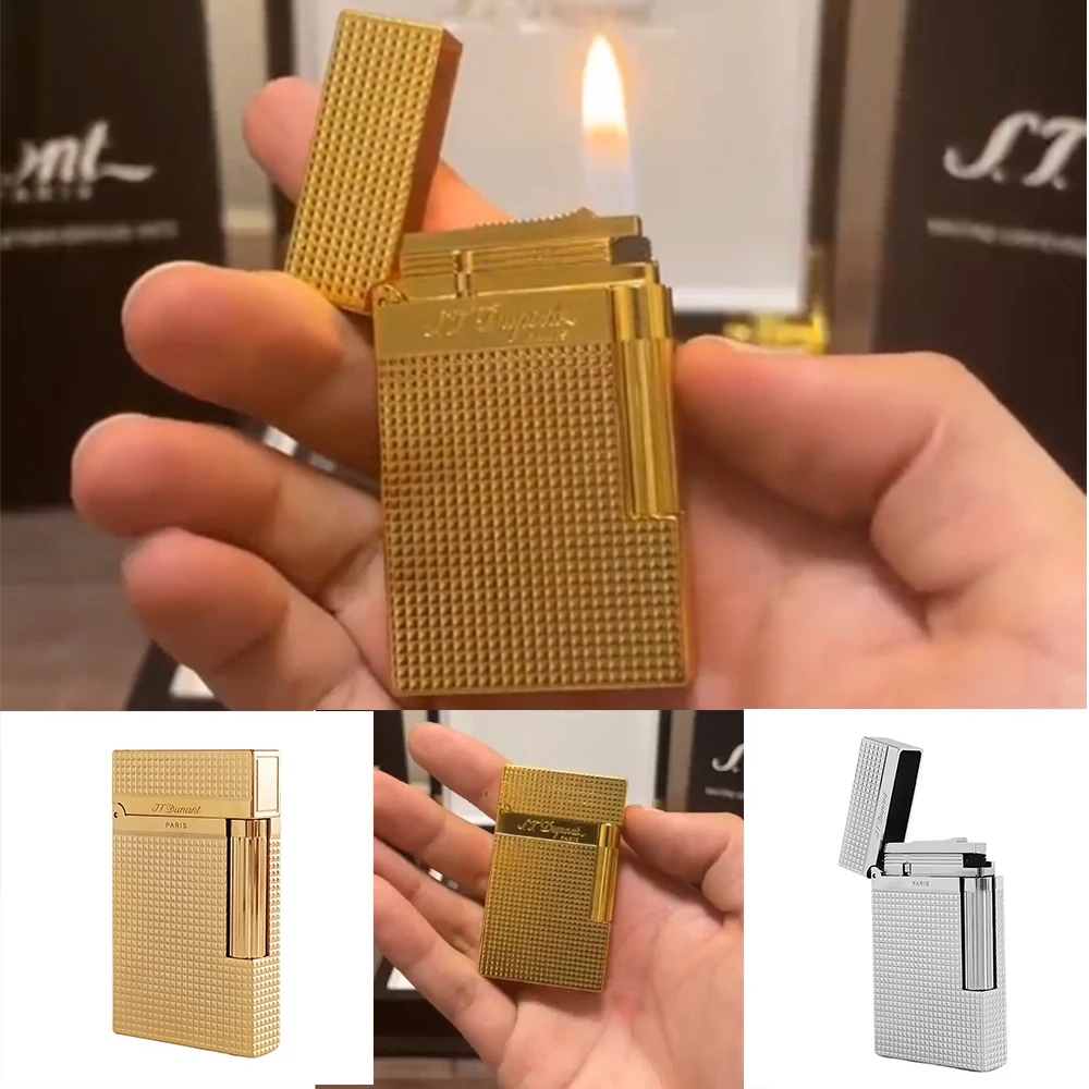 

JT.Dunant L2 Gas Lighters Brass Classical Sound Original Smoking Tobacco Cigarette Accessories Men Gift Personal Customization