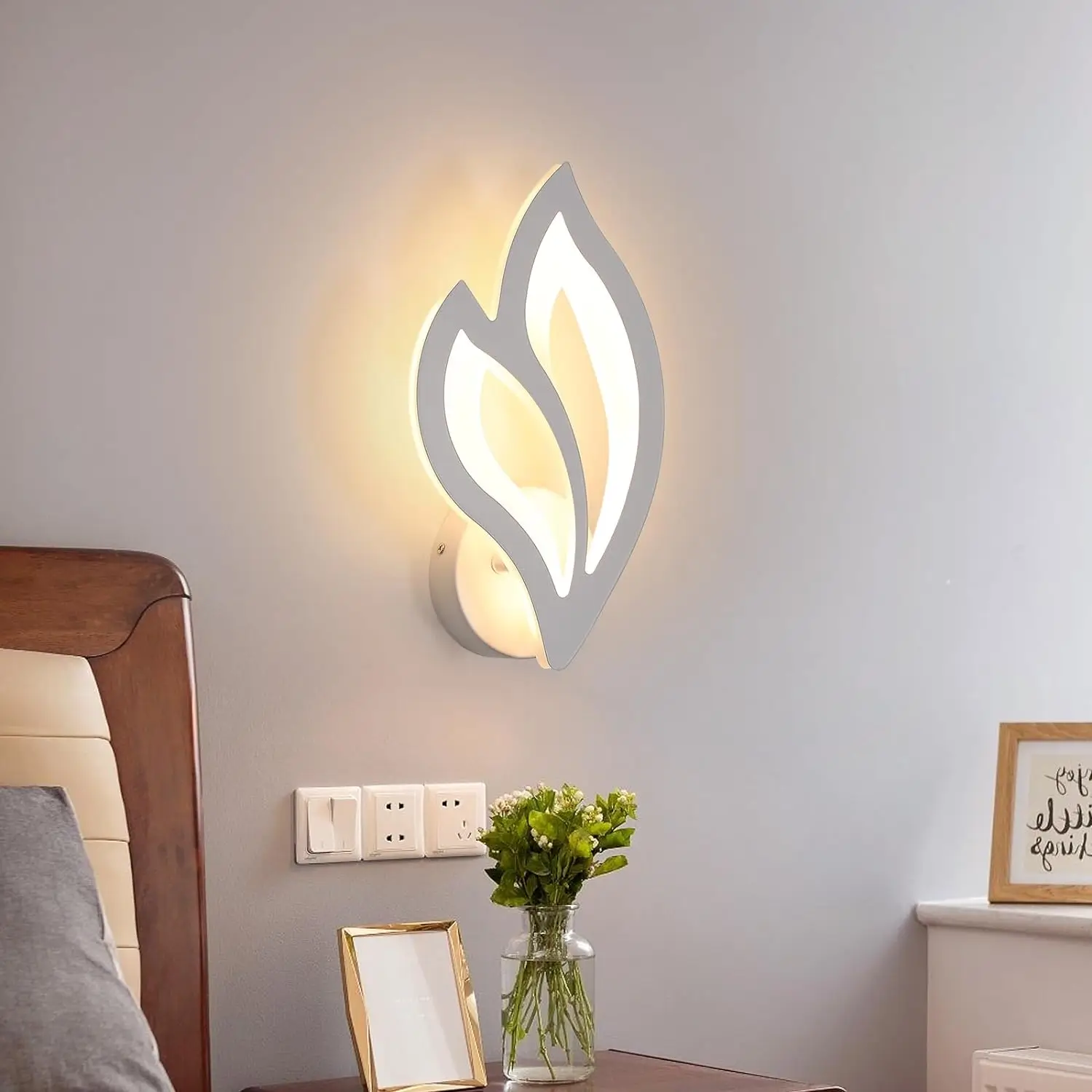 Moderne LED-Wandleuchte Acryl-LED-Wandlampe Innen-Wandbeleuchtung für Nachttisch, Flur, Treppe, Wohnzimmer, Schlafzimmer – Detail 4