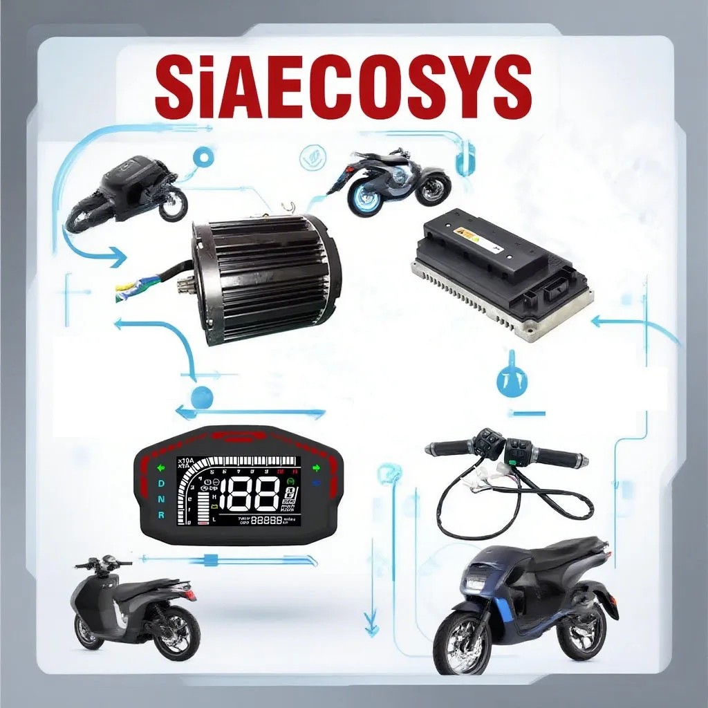 

QSMOTOR QS138 72V 3000W Mid Drive Motor Kit with Controller & Sprocket for Electric Scooter/Motorcycle Conversion 100km/h Speed