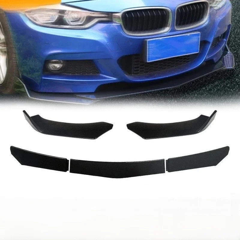 5szt Uniwersalny przedni zderzak samochodowy Splitter Lip Body Kit Dyfuzor Canard Protector Do BMW Benz VW Honda Spoiler Akcesoria wykończeniowe — 2