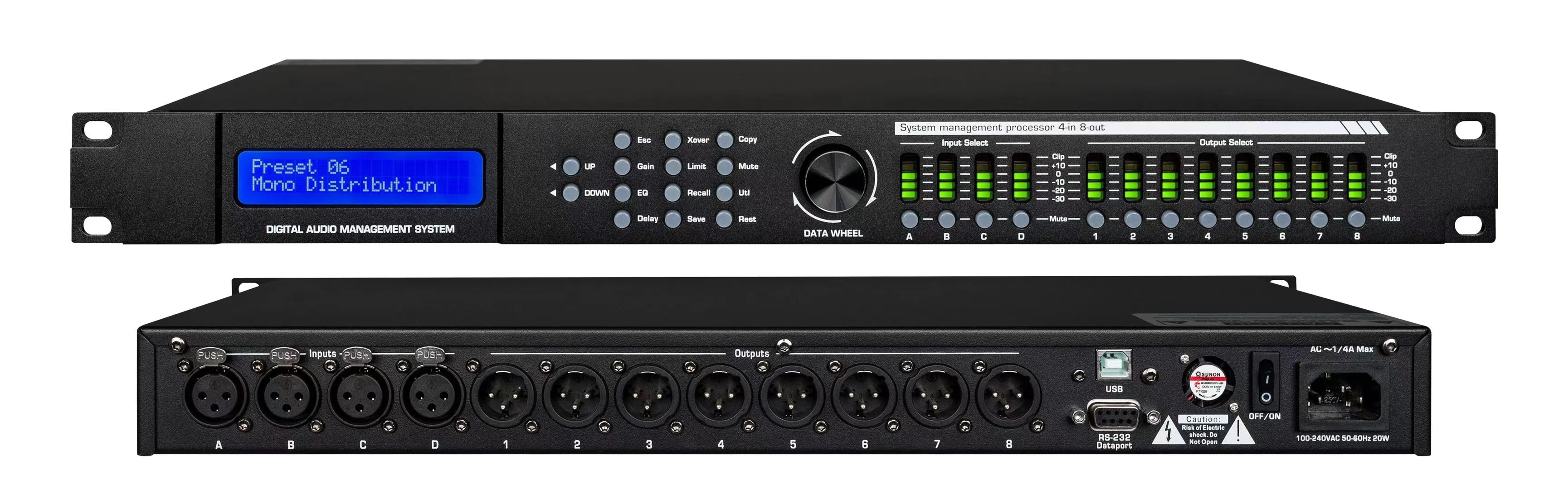 Driver Rack New Music  2 Input 6 Output 3 In 6 Out 4 In 8 Out Stage Processador Original Software Pro Professional Speaker Music