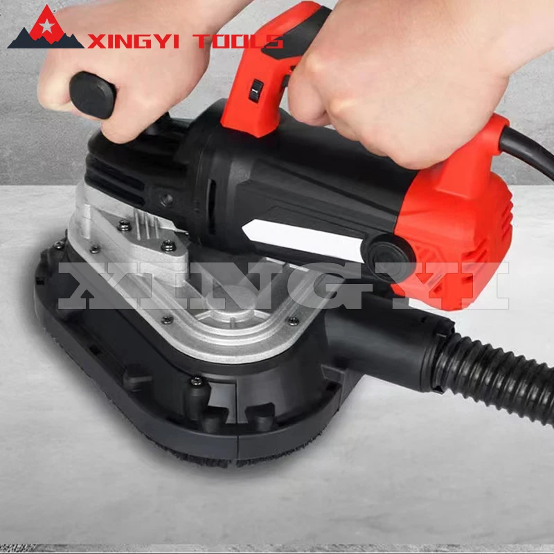 220V 2450W Three head hand sander hand grinder trimming machine Hand held floor concrete grinder Standing grinder 105mm*3 Discs