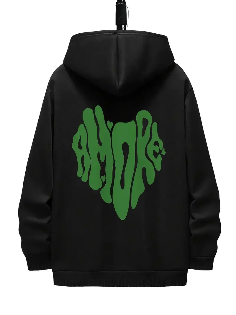

New men's high quality hooded sweatshirts, creative printed men's street sweatshirts, y2k style printed street sweatshirts