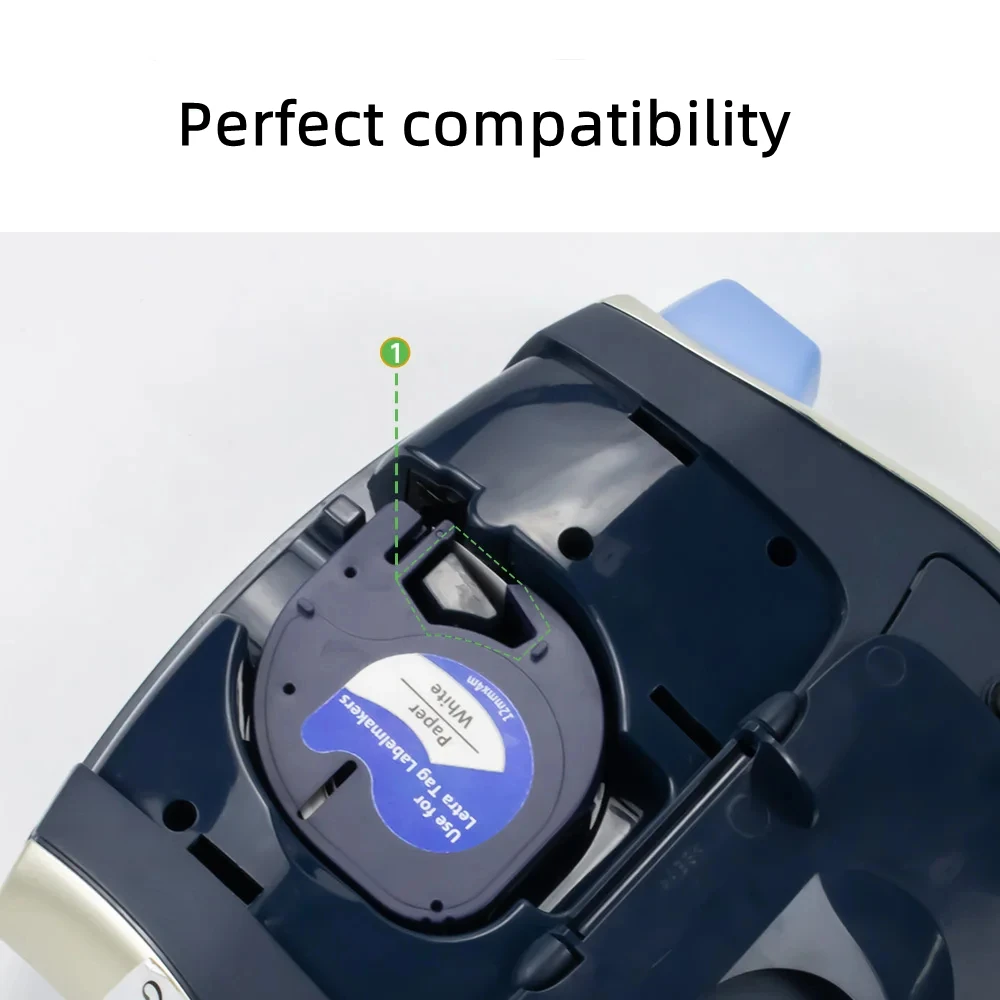 91201 Adhesive Label Tape Compatible Dymo 91331 59422 91202 91200 12mm LT Tape for Dymo LT100H Label Printer view 3