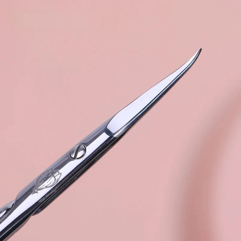 1pc STALEKS SX-21/1m Manicure martwa skóra nożyczki rosyjski styl Olecranon nożyczki do brwi Magnolia wzór złuszczający narzędzie do paznokci — zdjęcie 2