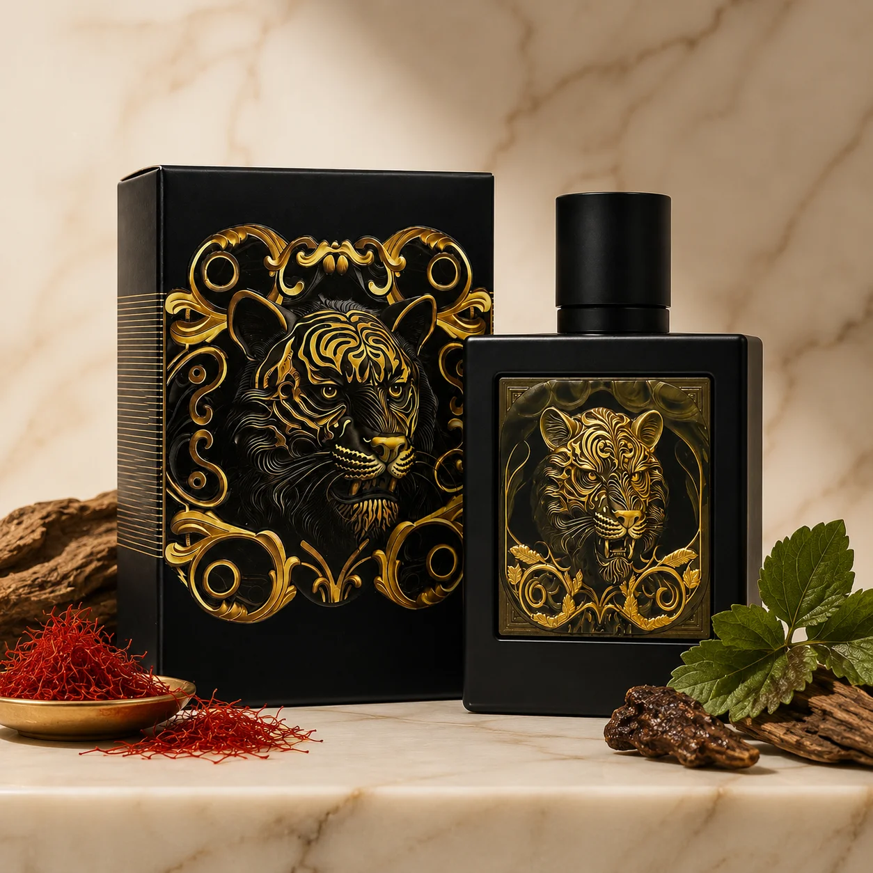 

Rayhaan Cal Cologne Edition Gold Embossed Tiger Pattern Bottle Men Cologne Luxury Arabian Masculine Eau De Cologne Long Lasting Fragrance Mens Perfume Gift Set For Male