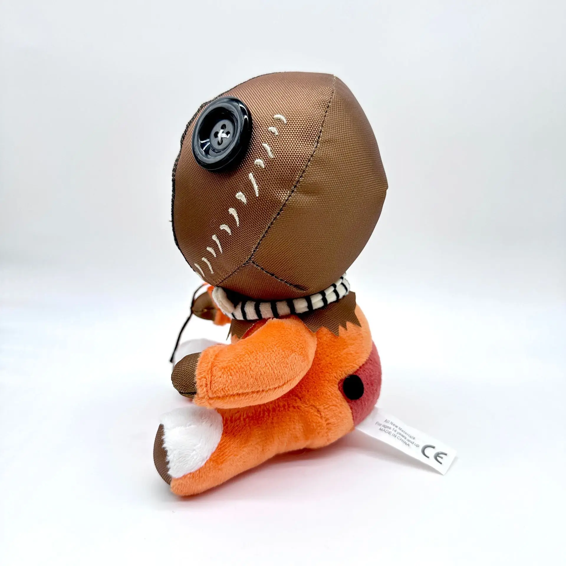 Spooky Halloween Plush Toy - Cute and Cuddly Pumpkin Doll with Button Eyes - Perfect for Halloween Decor and Gifts