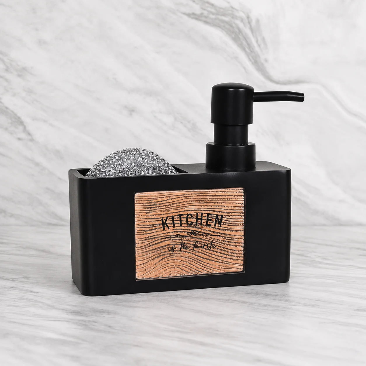 Modern kitchen accessories Soap Dispenser Set Liquid hand soap dispenser pump bottle brushes Holds and Stores Sponges Scrubbers