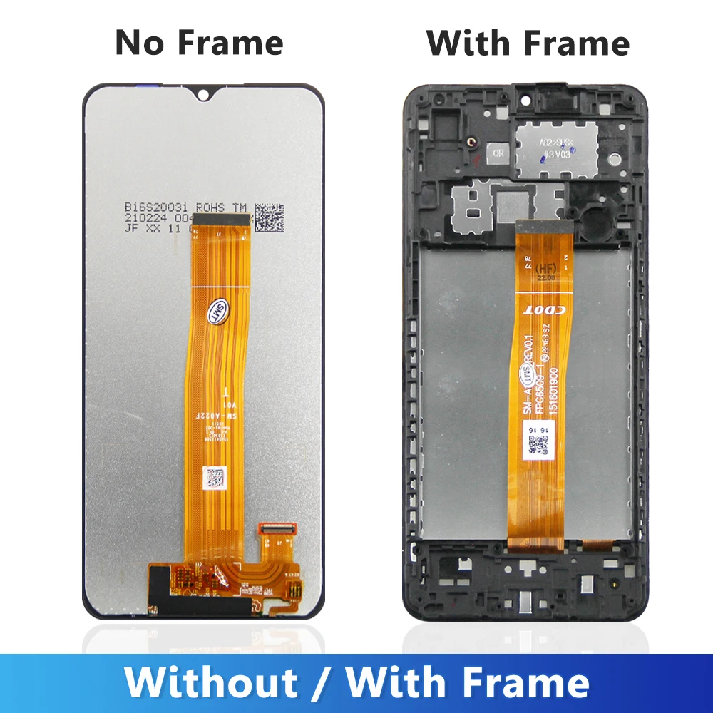 6.5 en effet pour Samsung A02 SM-A022 A022m LCD avec cadre écran tactile Hébergements eur A022Joy/ DS A022G pour samsung A022