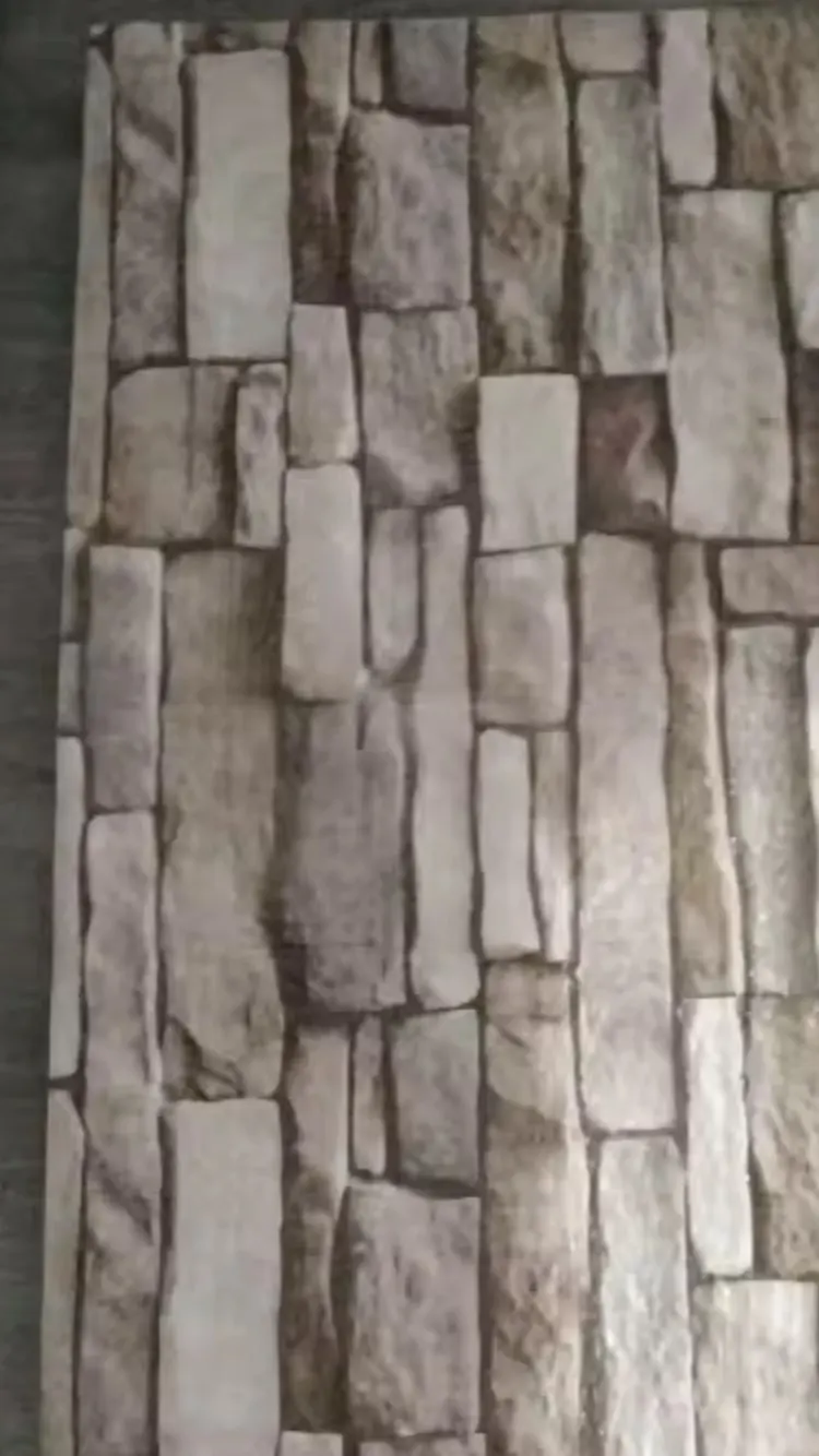 10Pcs 3D Brick Wall Stickers DIY Self Adhensive Decor Foam Waterproof Wall Covering Wallpaper for TV Background Kids Living Room photo review