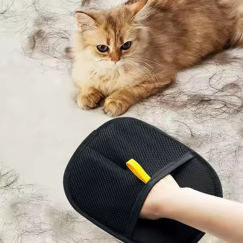 Kit Luvas Mágicas + Escova Adesiva Profissional – Remoção de Pelos e Limpeza Pet Rápida e Eficiente