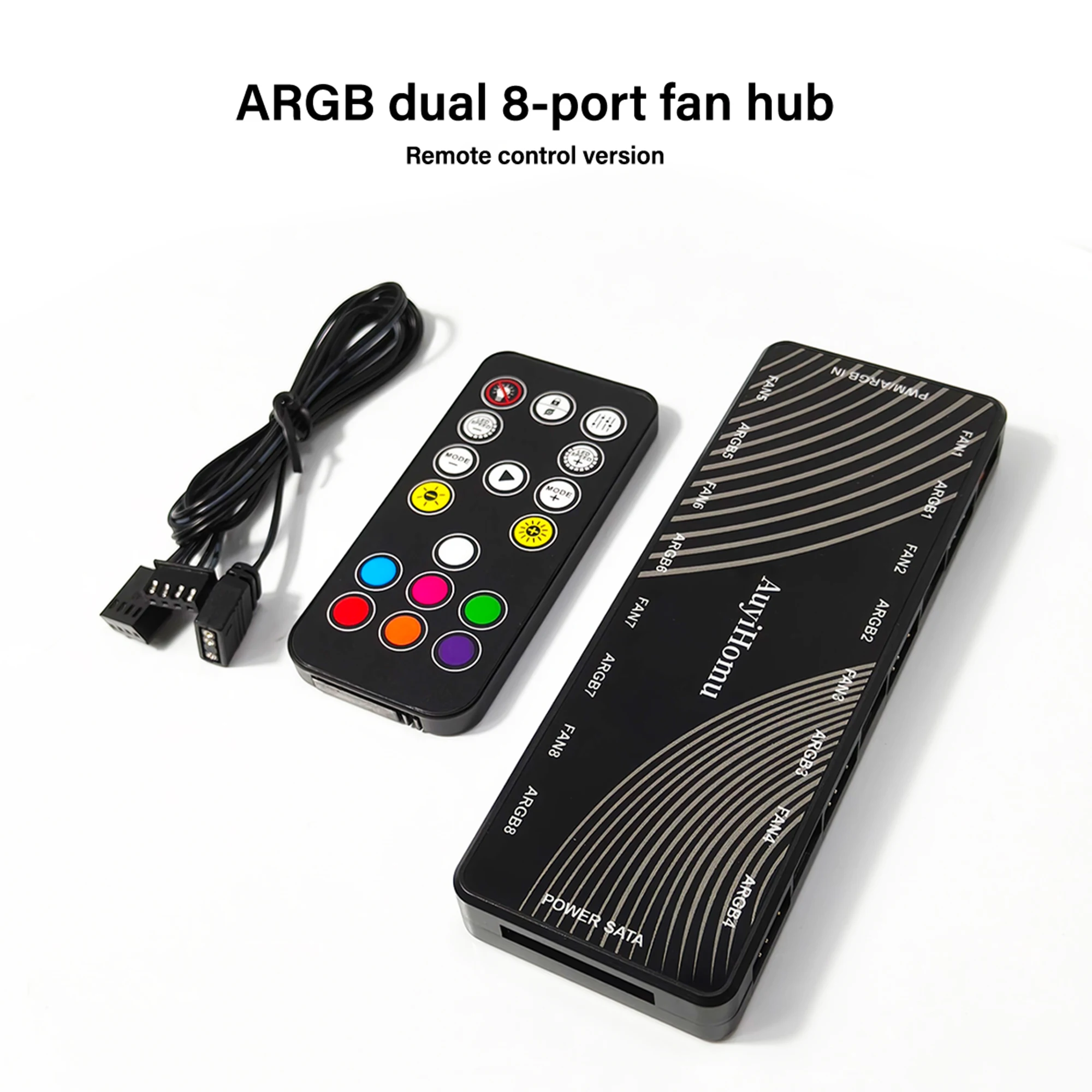 ARGB デュアル 8 ポート ファン ハブ 通常スタイル/ - Fan Hub Rgb Controller のレビューと価格