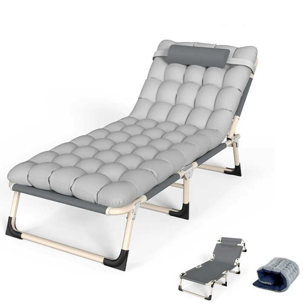 Cama plegable para camping y viajes, resistente, plegable, ligera, para adultos, con colchón