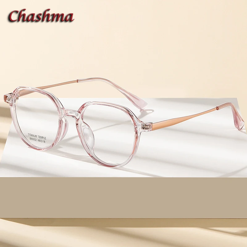 

Chashma Prescription Glasses Women Fashion Round Optical TR90 Titanium Light Eyeglasses Frames Men Eyewear Recipe Spectacles