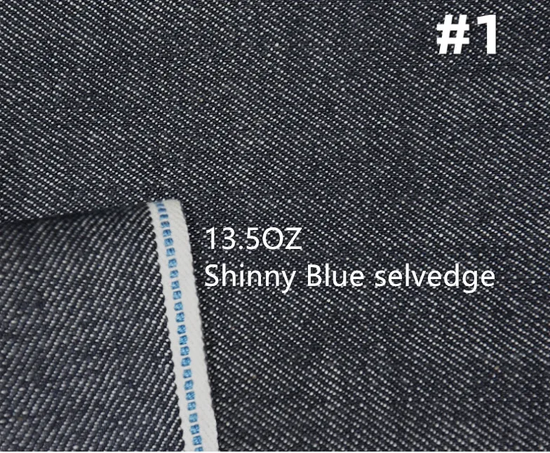 

13.5 oz Hairy Surface Blue Self Edge Denim Fabric Suppliers By The Yard For Selvedge Straight Jeans Free Shipping W28462B-1