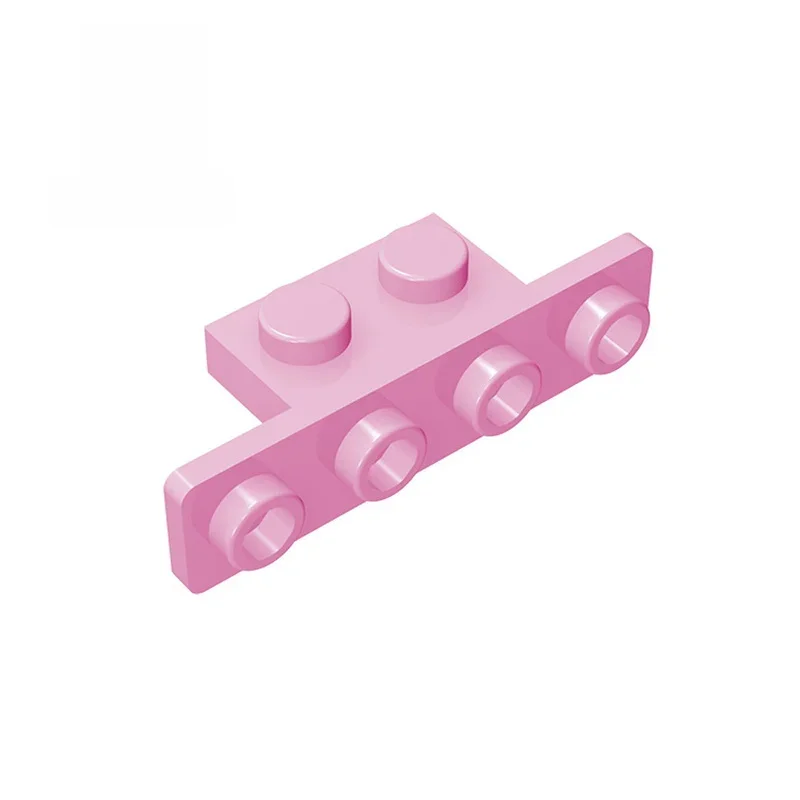 Pièces de briques MOC 10201, support 1x2 - 1x4 avec coins arrondis, blocs de construction compatibles, particules, bricolage, jouet pour enfant 1, 10 pièces