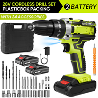 28V Lithium Impact landing Multifunctional screening driver Rechargeable 48N. M Electric drilling 1350Rpm High-Speed  Tool