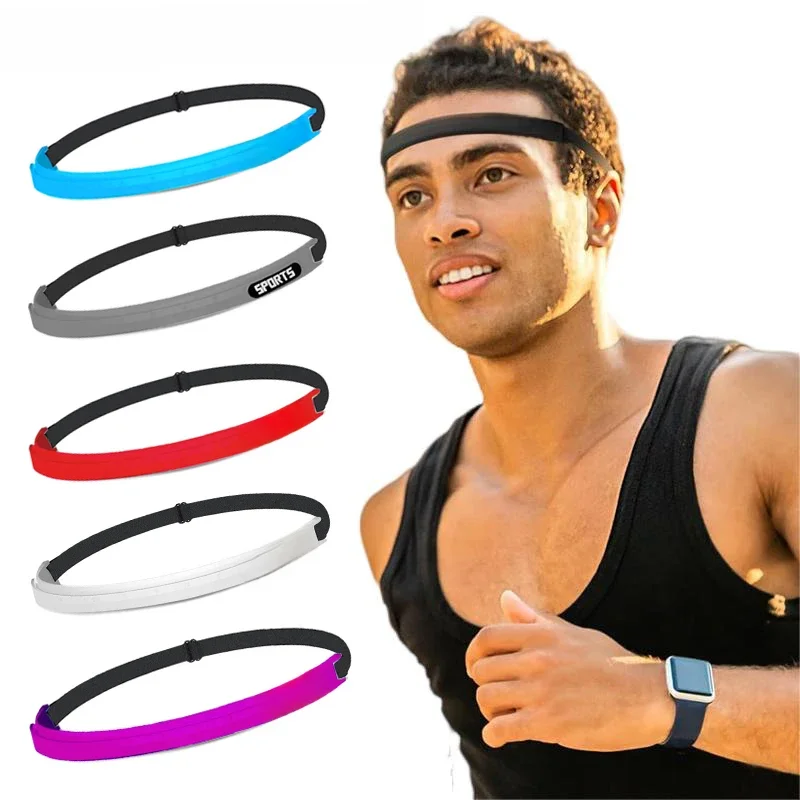 Bandeau anti-transpiration en silicone à haute élasticité, bandeaux performants, canaux anti-transpiration des yeux, ajustement universel avec bandeau à sangle élastique