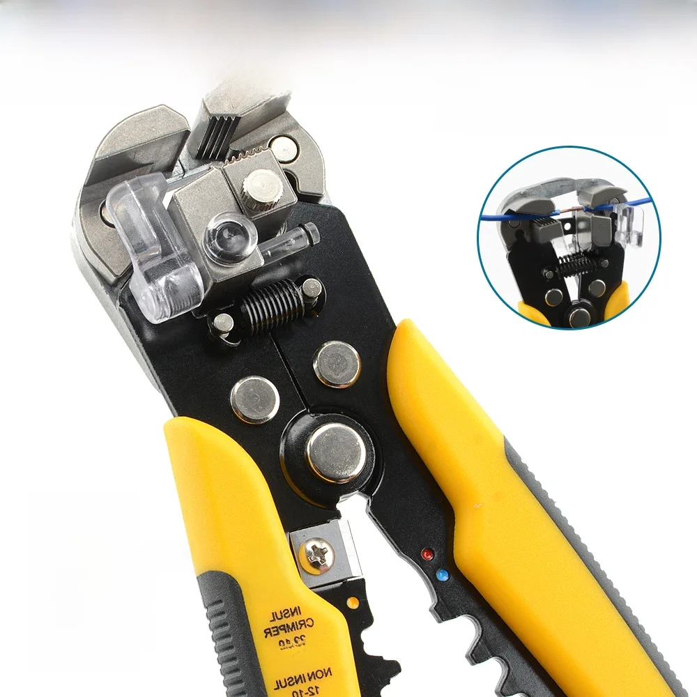 Outil manuel de fil d'électricien professionnel, ensemble de bornes, dénudeur de câble, pince à sertir automatique, pince à dénuder
