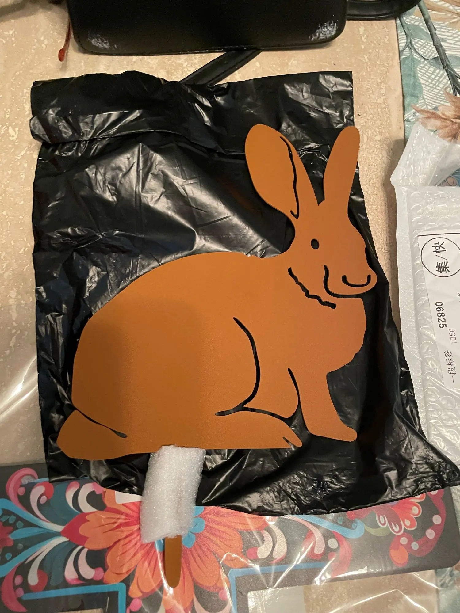 Rustic Metal Rabbit Garden Stake Charming Rusty Bunny Silhouette Outdoor Yard Art for Farmhouse Decor Ideal for Christmas Easter photo review