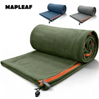 MAPLEAF-saco de dormir de lana con forro, sábanas de viaje Polares ultraligeras para invierno, manta cálida para acampar, tienda de campaña para clima frío, saco de dormir para cama