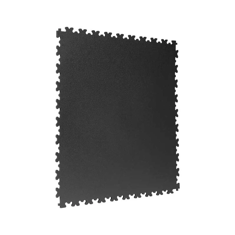 MODULFIX 7016-vinyl pavement PACK 8 pieces solid black COLOR 50X50CM thickness 7MM 2 meters quadrata/slabs for workshops, warehouses, PARIOS