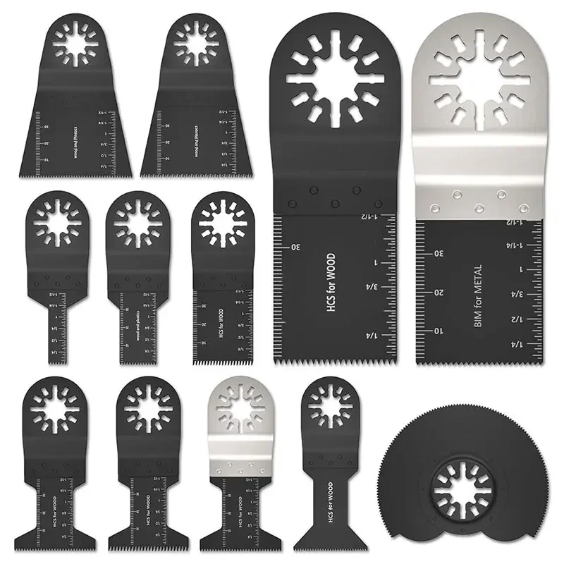 12 Stuks Multifunctioneel Zaagblad Duurzaam Houtbewerking Oscillerende Accessoires Gesloten Gat Verbinding Elektrisch Gereedschap Oscillerend Zaagblad - afbeelding 2