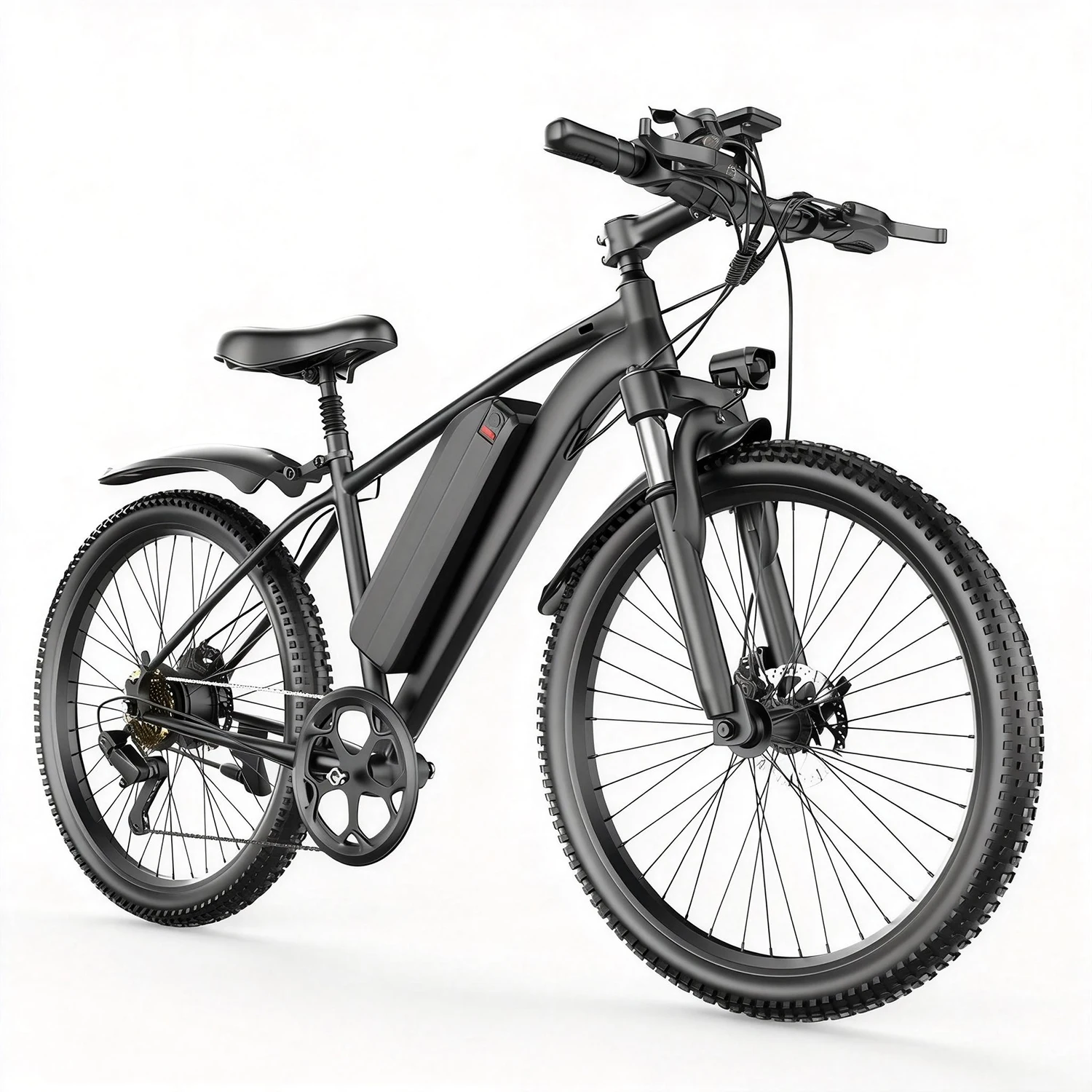 AliExpress NONE M-ding  26inch 500W Tires 48V 13Ah 26x2" Removable LCD Display Speed 7-Speeds Hydraulic Disc Brakes for Adults E-Bike Commuter