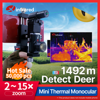 Infiray Infrared Thermal Imager T3  Monocular Thermal Camera Night Vision Thermal Scope 25Hz Outdoor Hunting With Laser