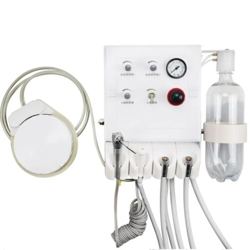 Dental Wall Hanging Turbine Unit 4H/2H with Weak Suction Work with Air Compressor