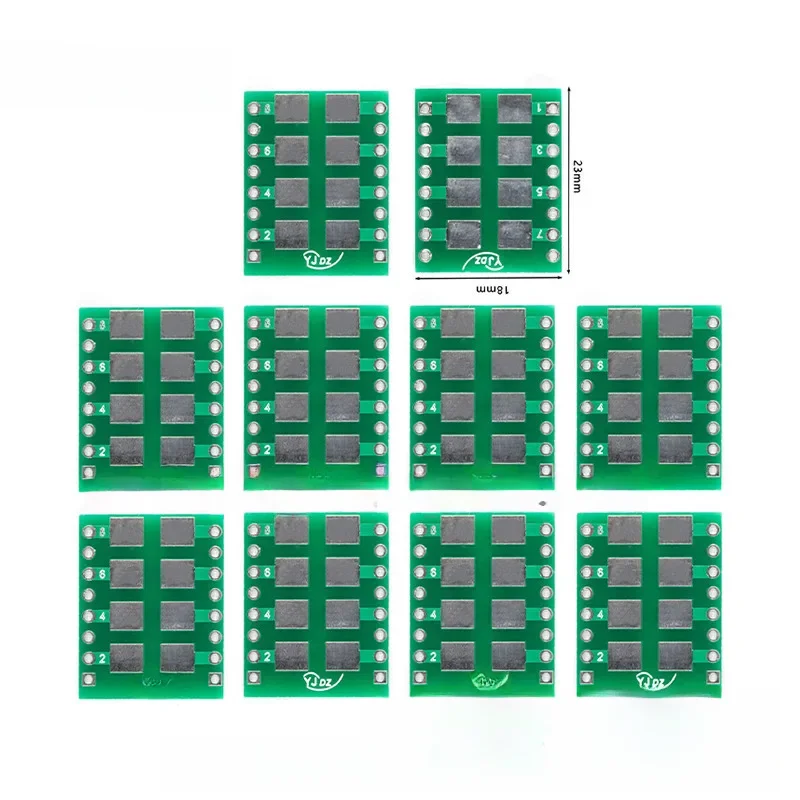Adaptateur SMD vers DIP, plaque de convertisseur, connecteur 2512 1812 1210 1206 SMA SMB SMC Turn DIP 2.54MM, adaptateur de Patc