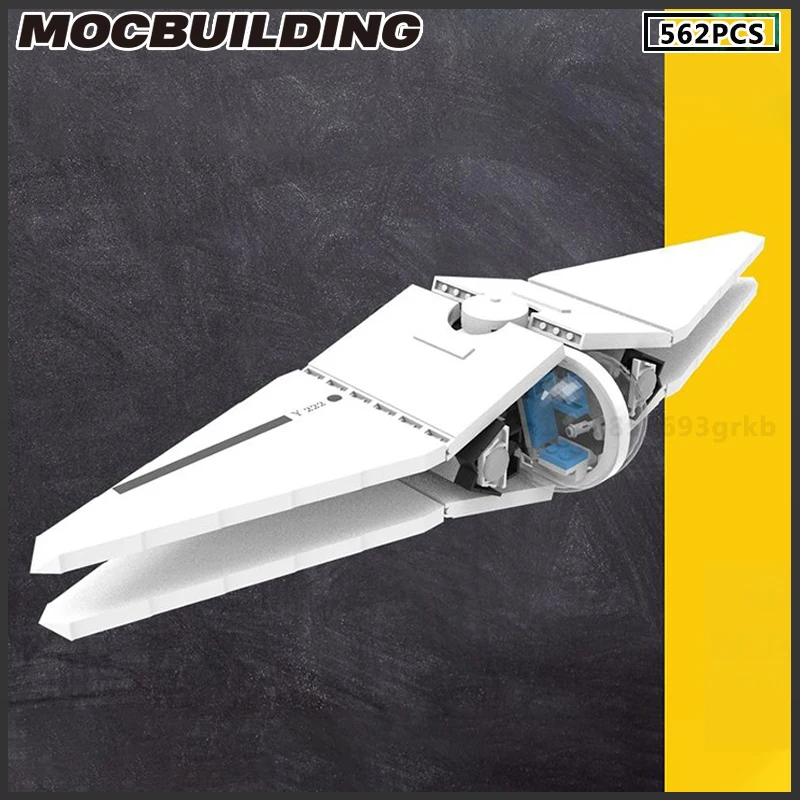 

MOC Building Block Y222 Starship Model Double Cabin Starfighter DIY Brick Collection Christmas Gift Birthday Present Toy Set