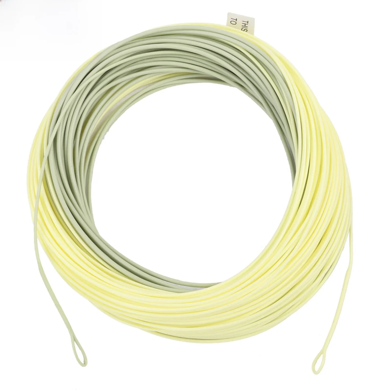 Maximumcatch Outbound Short Fly Fishing Line 6/7/8/9/10wt 100FT Moss/Lvory Color Weight Forward Fly Line z 2 zgrzewanymi pętlami — zdjęcie 2