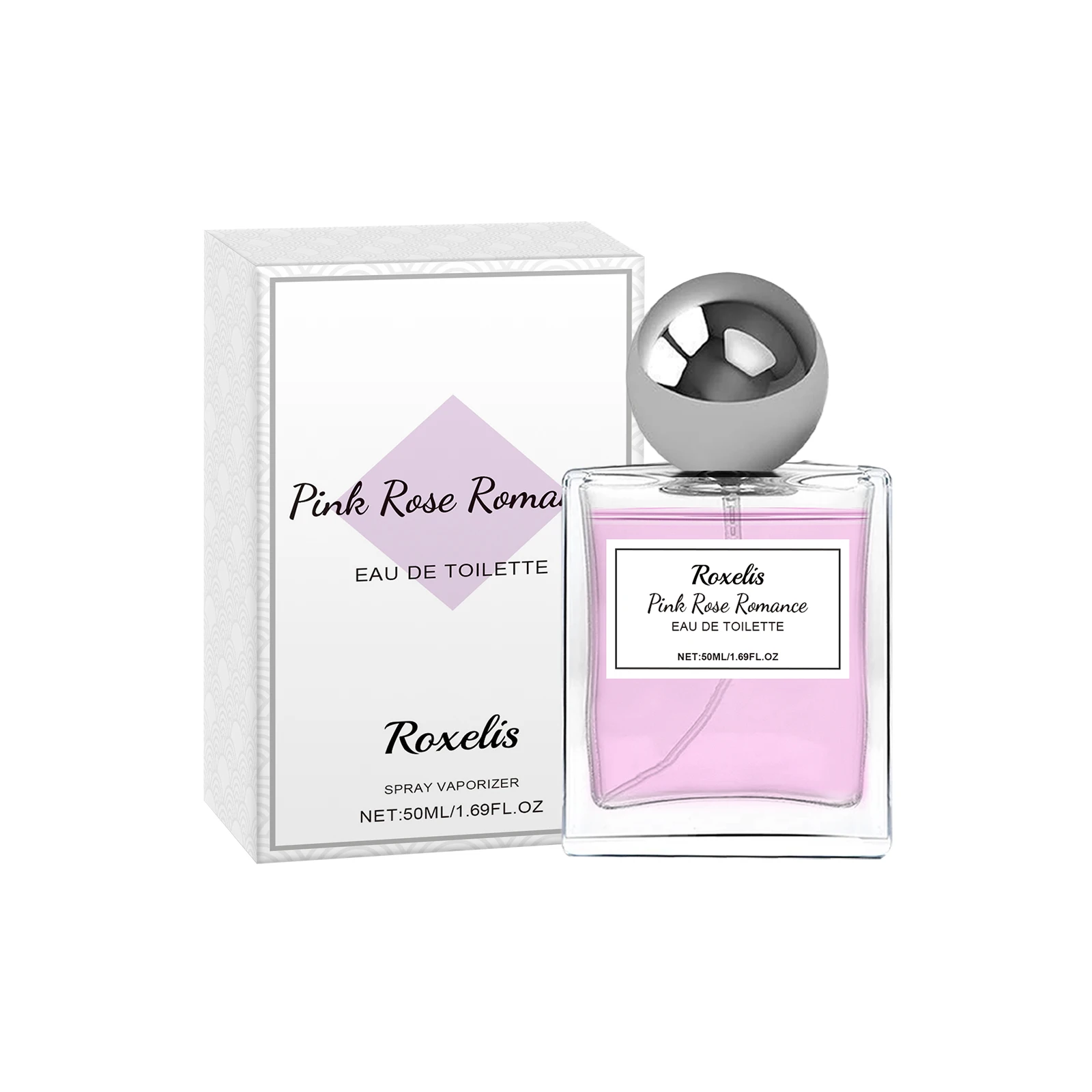 Roxelis 50ml Roze Roos Parfum voor Dames Lichte Bloemige Geur Spray Verleidelijke Elegante Romantische Glamour Geur voor een date of dagelijks gebruik_voghion.com