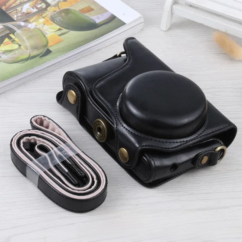 Puluz Black Full Body Camera Bag For Samsung Galaxy Camera Ek-Gc100 / Ek-Gc110 / Ek-Gc200 Pu Leather Protective