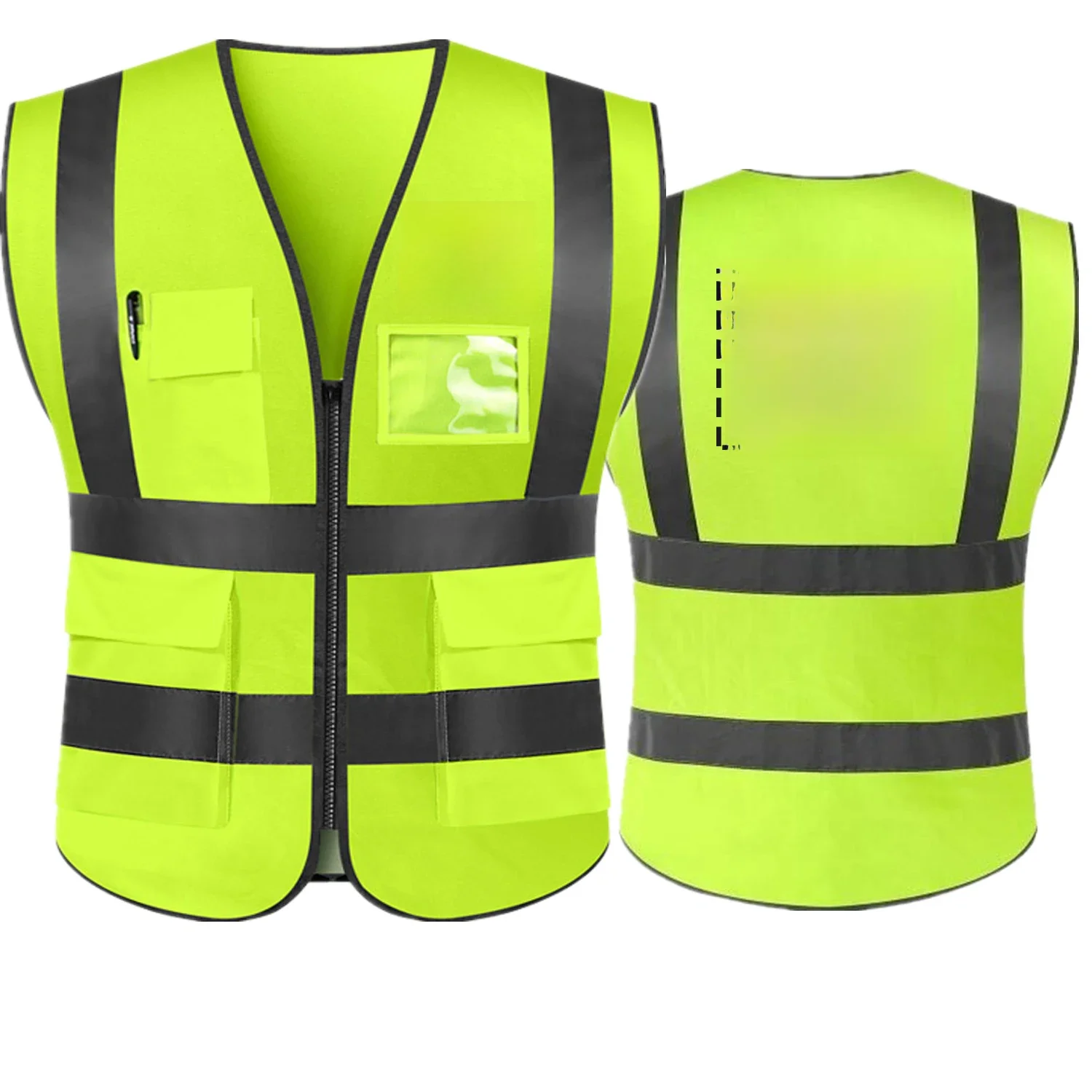 AliExpress Custom Your Text Logo High Visibility Security Reflective Vest Personalized Construction Traffic Outdoor Safety Cycling Wear