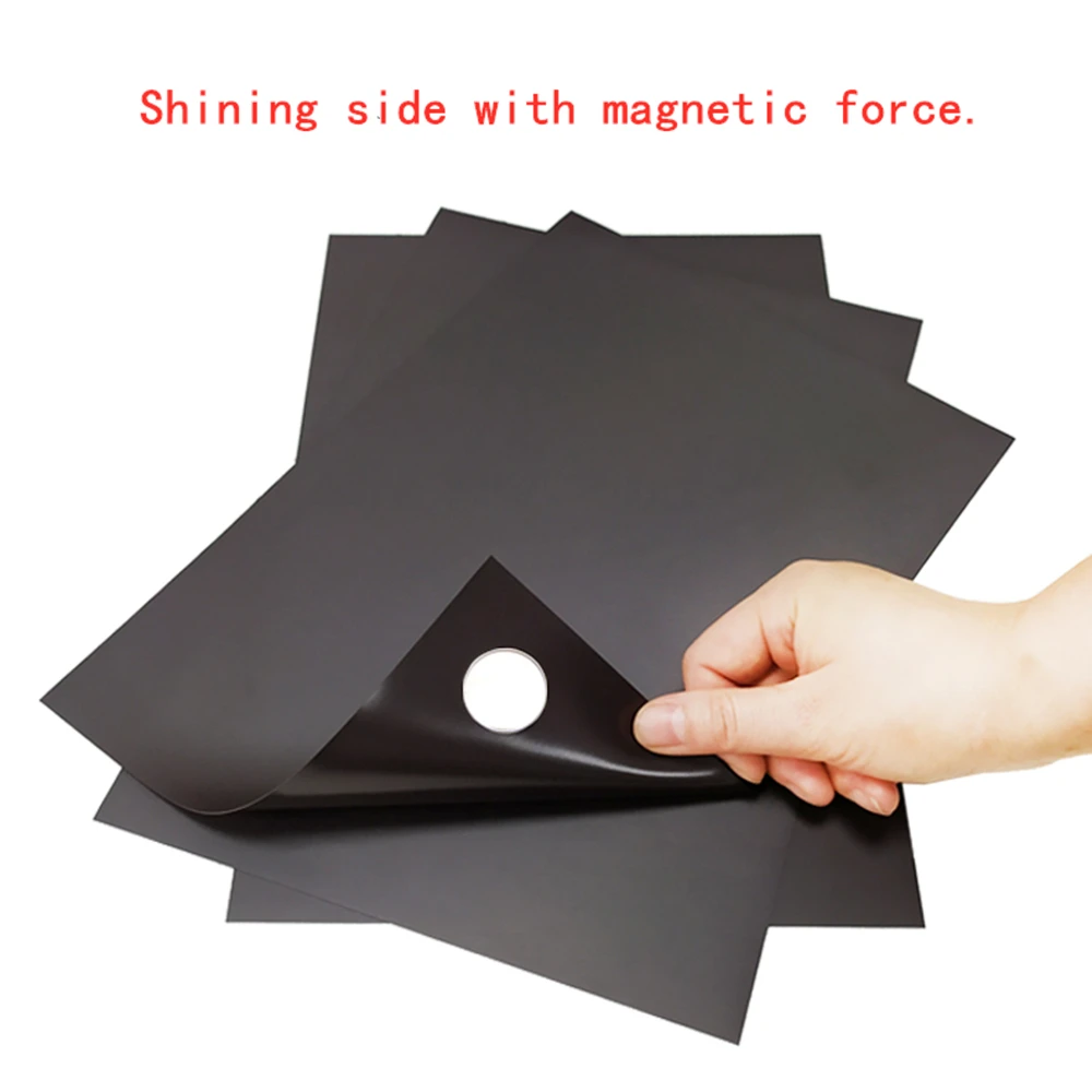 2PCS A4 Size Magnetic Sheet Rubber Magnet Paper DIY Fridge Photo Picture Cut Magnets Magnetic Force on One Side 297*210*0.5mm