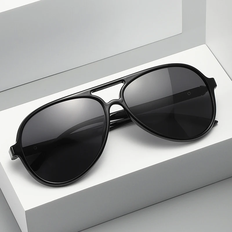 

2023 New Polarized Sunglasses Men Classic Big Frame Unique Spring Leg Wearing Comfortable Fishing Driving UV400 PS312
