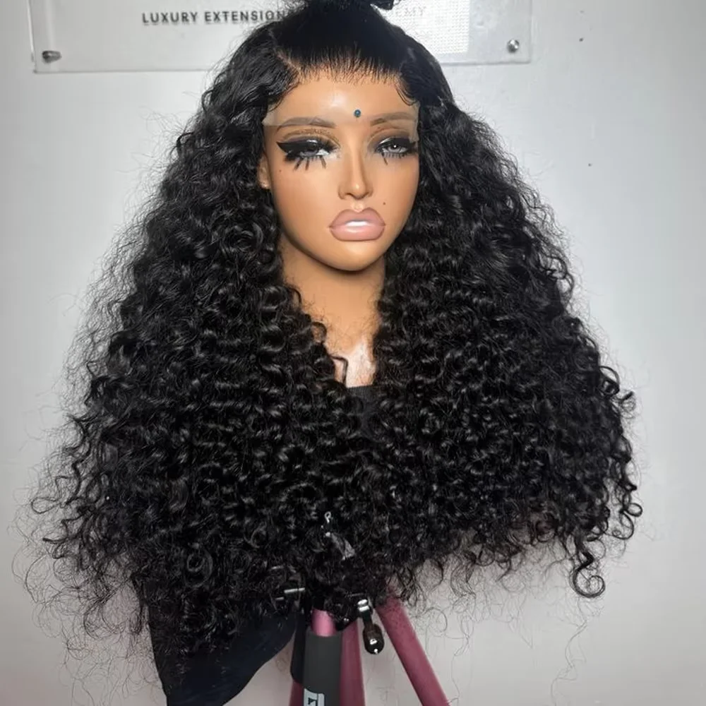 Parrucche ricce e ondulate in offerta, parrucche in capelli naturali, parrucca brasiliana con onde profonde e rete HD, parrucca con rete frontale 13x6 in capelli naturali per donna, parrucche con onde