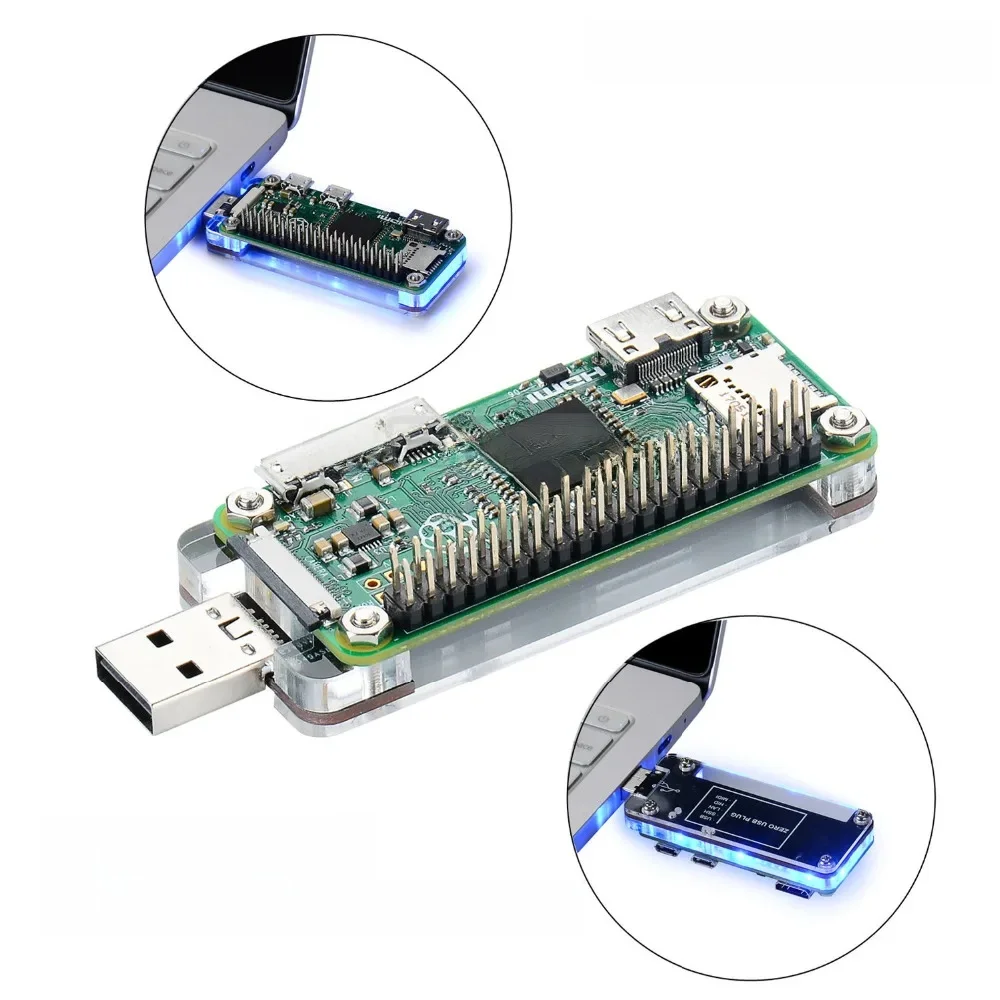 GeeekPi klucz USB moduł Breakout Expansion Kit dla Raspberry Pi Zero / W (brak W zestawie), można włożyć zarówno przednią, jak i tylną stronę — zdjęcie 2