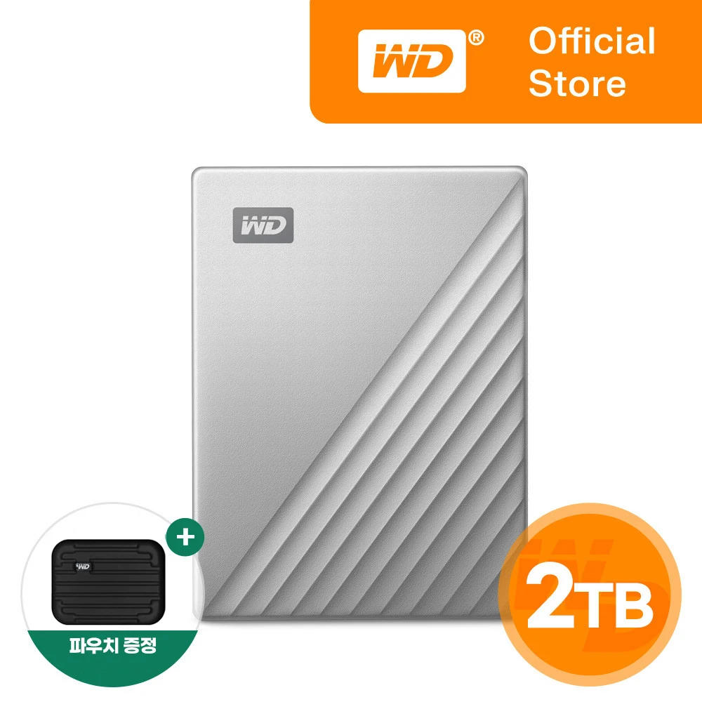 [WD Korea General version] WD My Passport Ultra For MAC 2TB USB -C type support domestic genuine AS 3 years (domestic same day delivery)