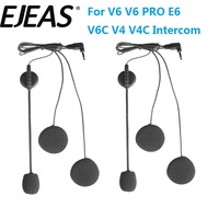 3.5MM Earphone Microphone Accessories For EJEAS V6 V6 Pro E6 Speaker Motorcycle Helmet Bluetooth Intercom Headset Replacement