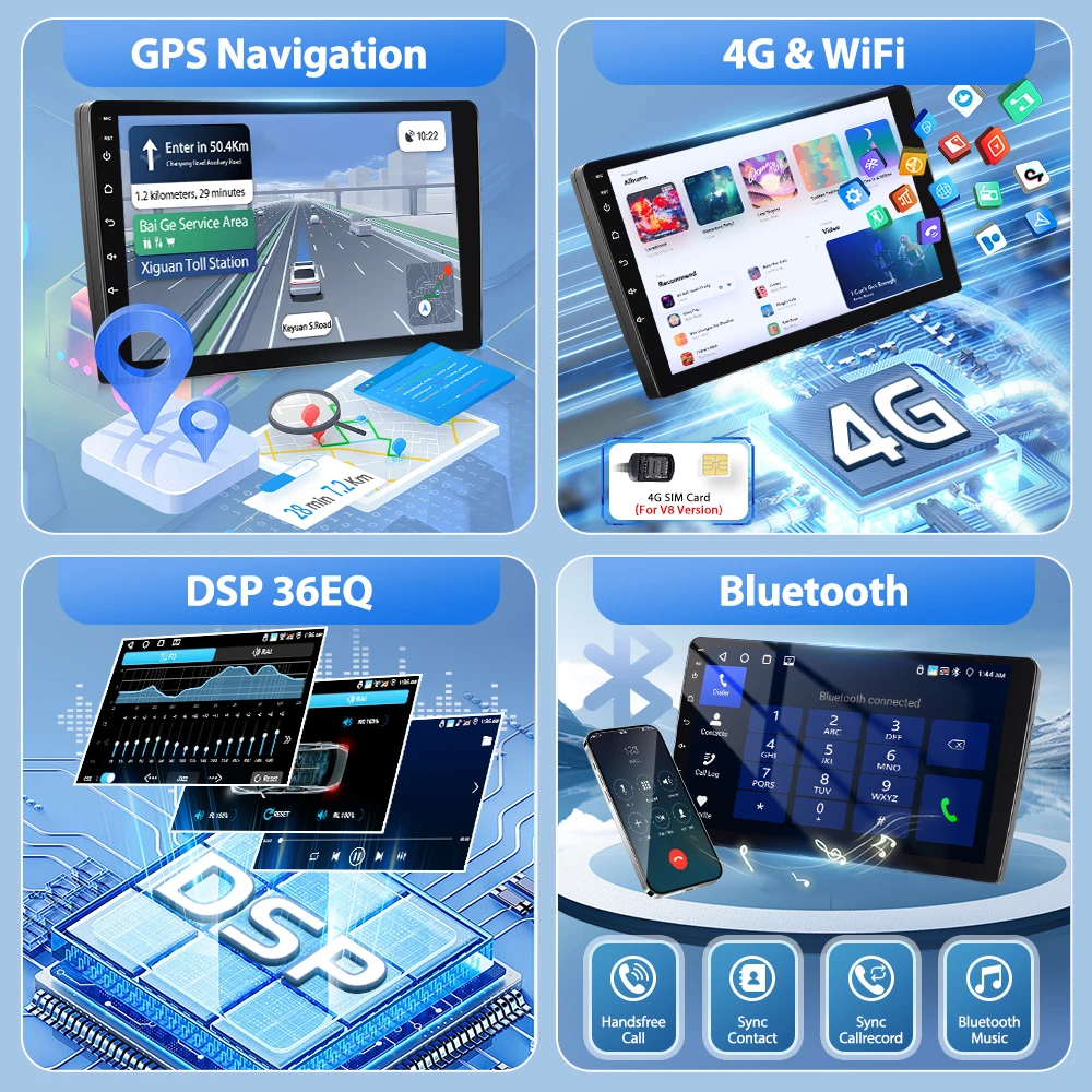 Podofo 9 ''2Din راديو السيارة لشركة هيونداي I30 2009 سيارة ذكي راديو Carplay أندرويد السيارات بلوتوث 8Core نظام تحديد المواقع واي فاي 4G AI صوت