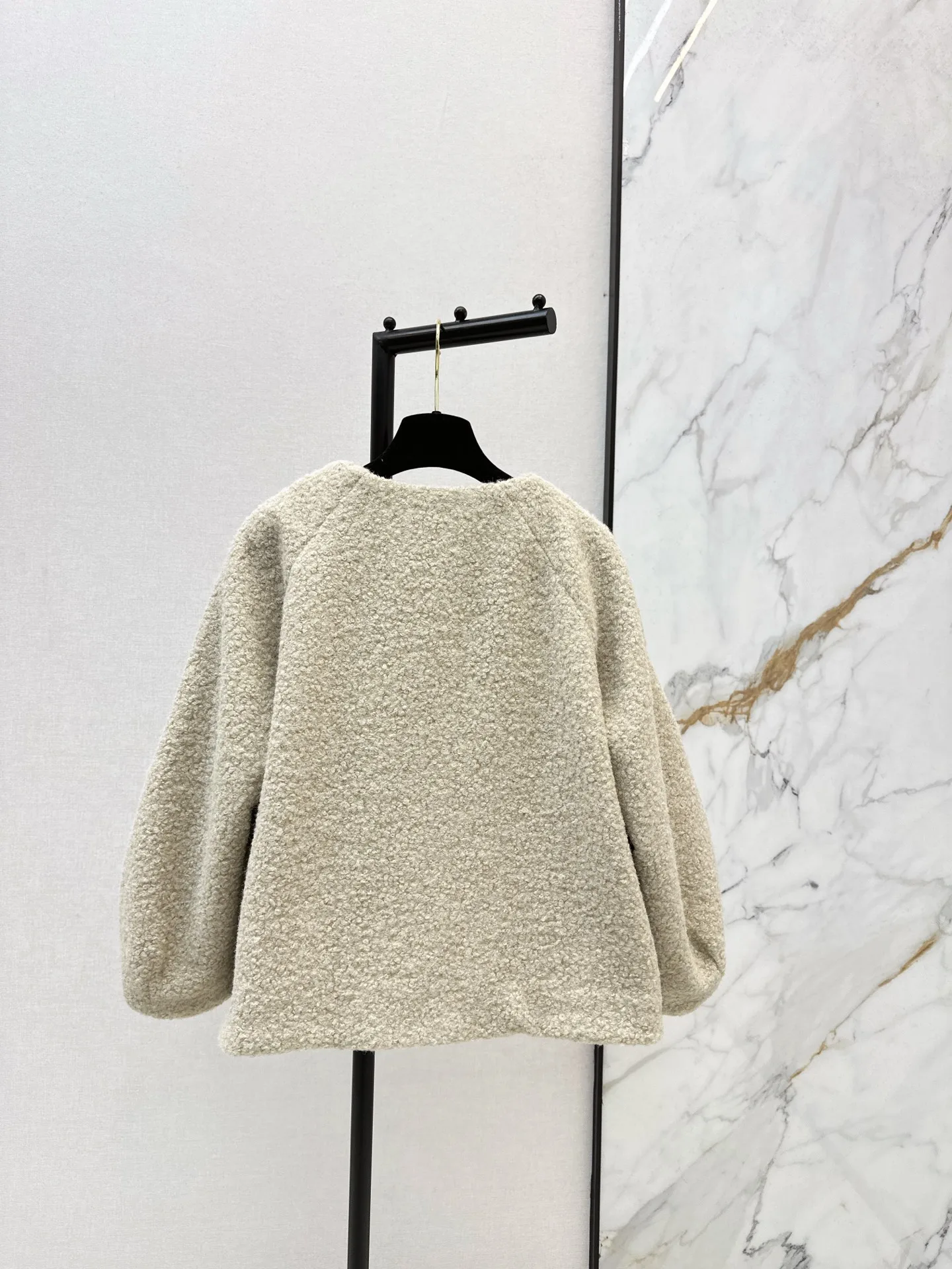 

25 Autumn/Winter New Women's Hoodie Style Knitted Short Sleeve High end High quality Coat