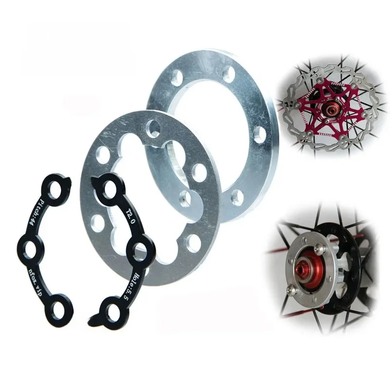 AliExpress YTYIN 6-hole Flange Gasket Bicycle Brake Disc Gasket Modification Fittings Thick Brake Disc 2 2.5 3 4 5 mm Slide