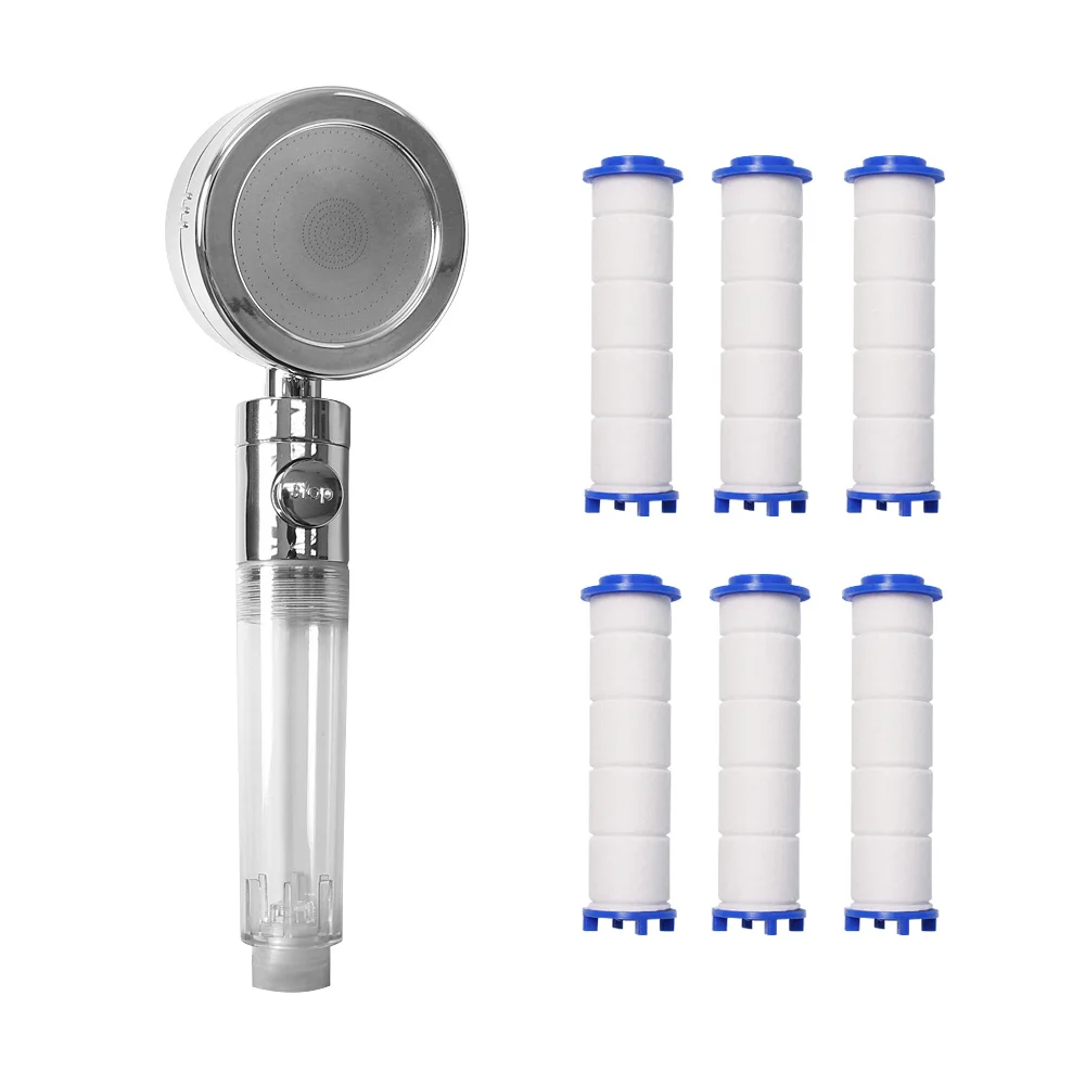 [6 filters presented] Rust water removal filter/water pressure rise shower head