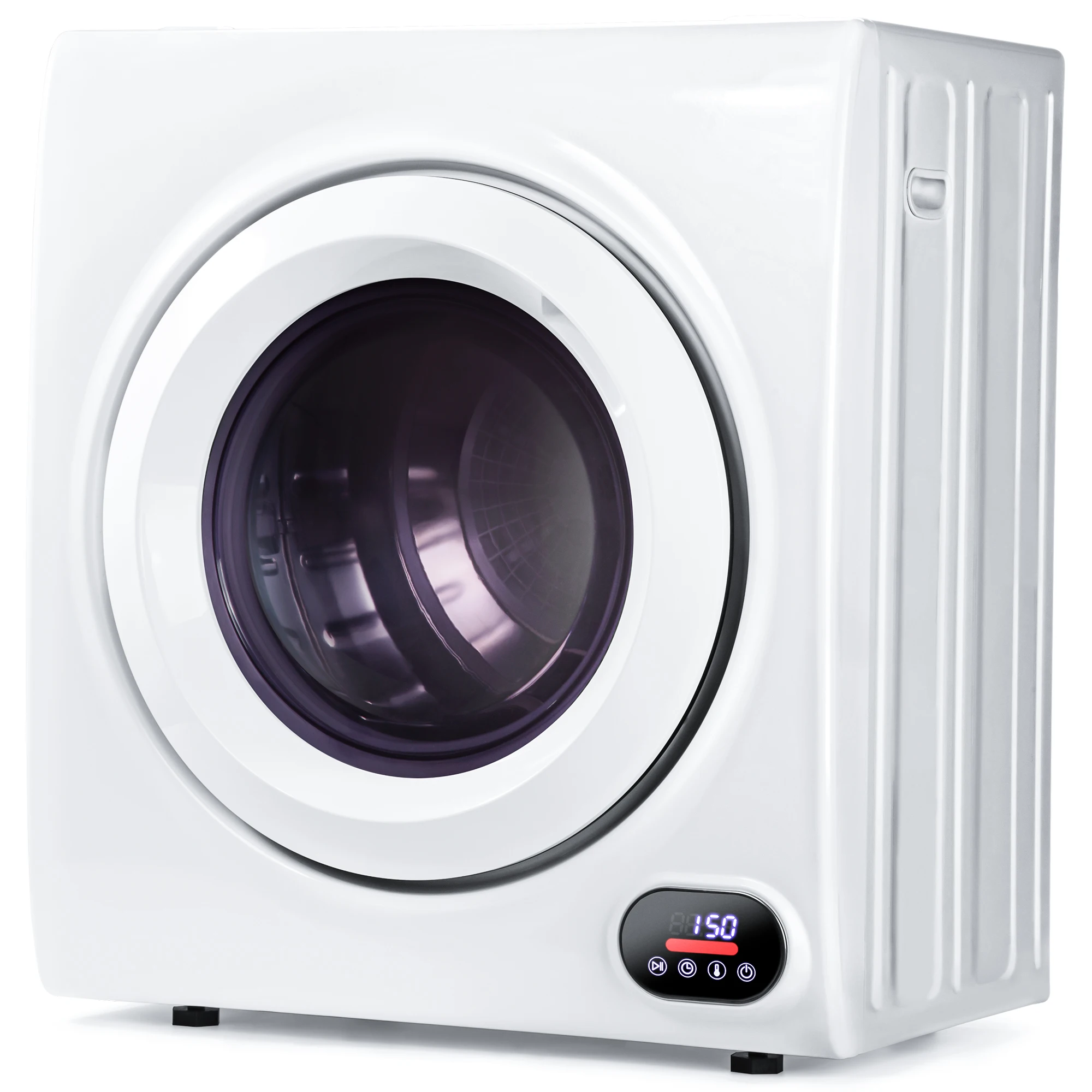 110V Portable Clothes Dryer 2.6 Cu. ft. Front Load Stainless Steel Electric Dryers Machine for Apartment,RVs,Dorms