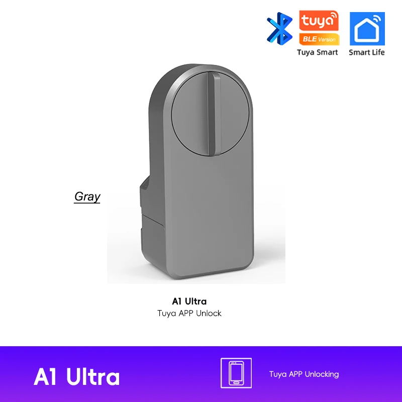 Nieuwe RAYKUBE A1 Ultra Tuya BLE Intelligent Elektronisch Deurslot Vingerafdruk Toetsenbord FPT1 Ontgrendelen Geen-dig Installatie voor Smart Home