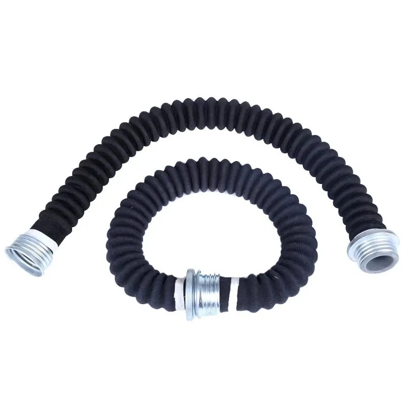 0.5 m/1 m 40mm Rubber Gegolfde Buis Gas Stofmasker Filter Aansluitleiding RD40 Interface Snorkel Slijtvaste ademhalingsbuis - afbeelding 2